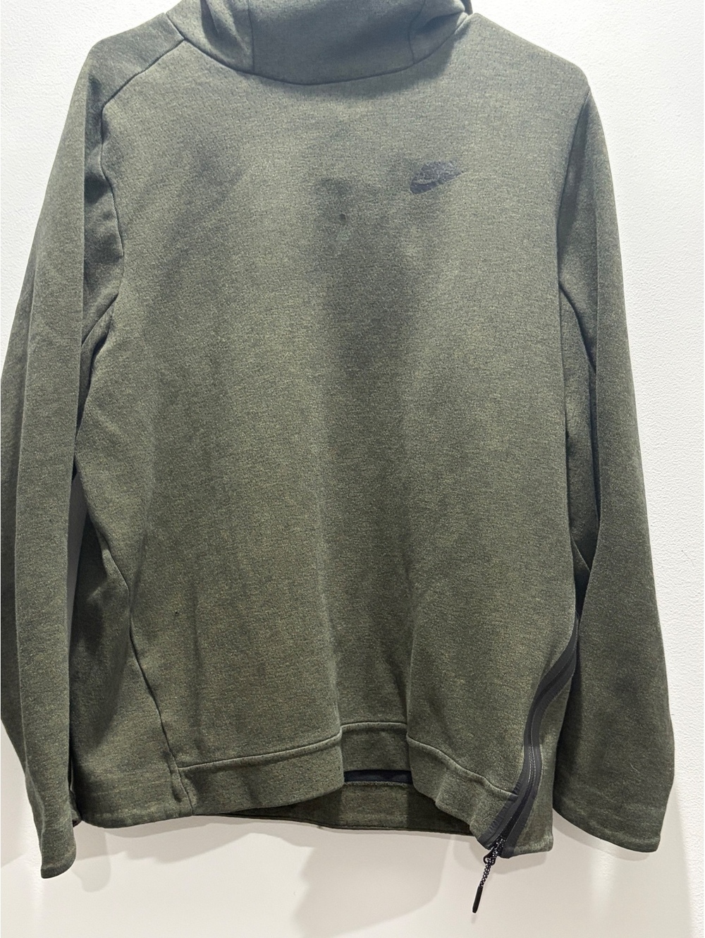 Mens L Nike Sportswear Tech Fleece Pullover Funnel-Neck Hoodie
